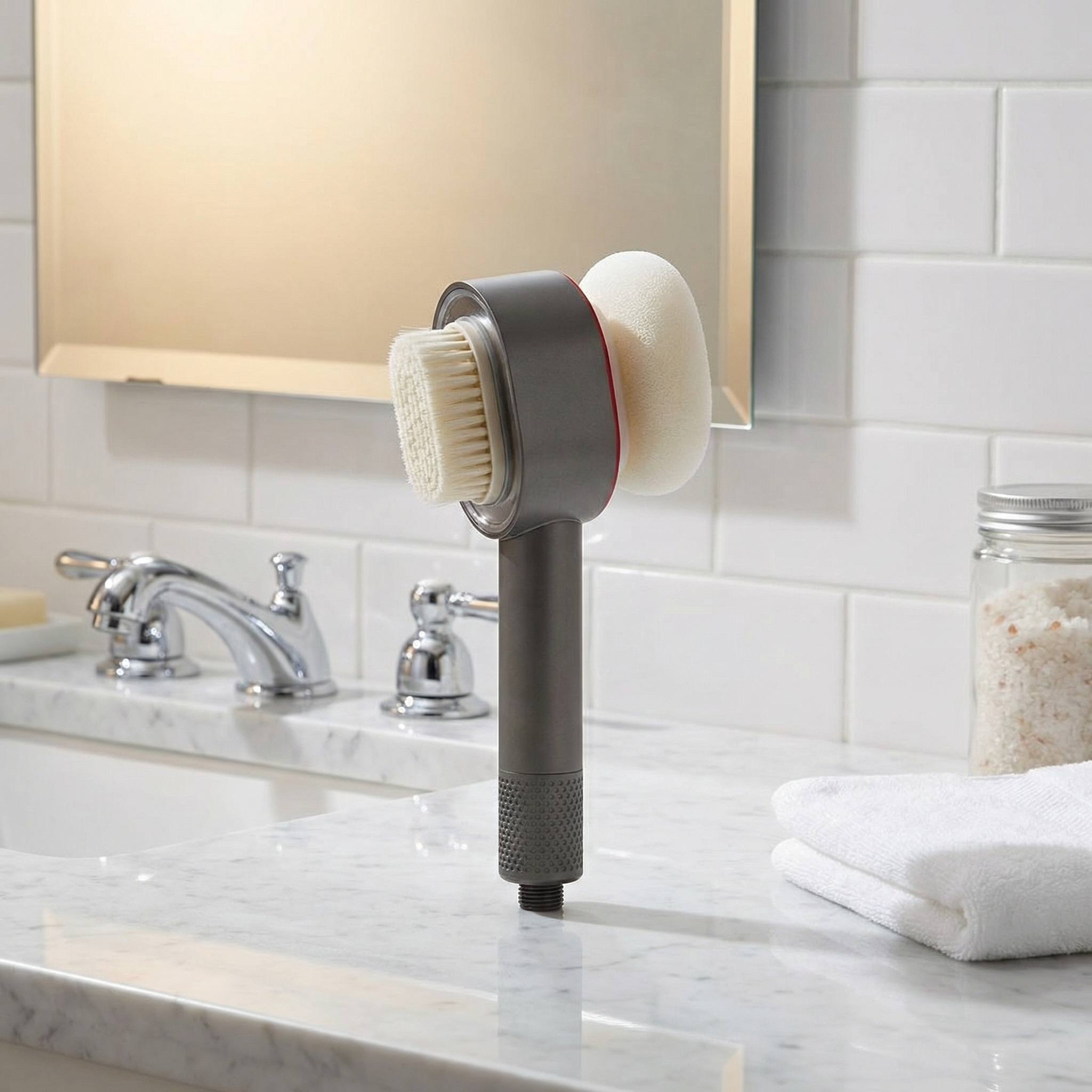 Magnetic brush heads